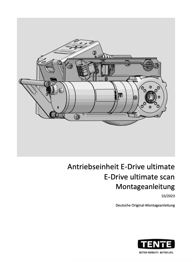 Antriebseinheit E-Drive ultimate Montageanleitung