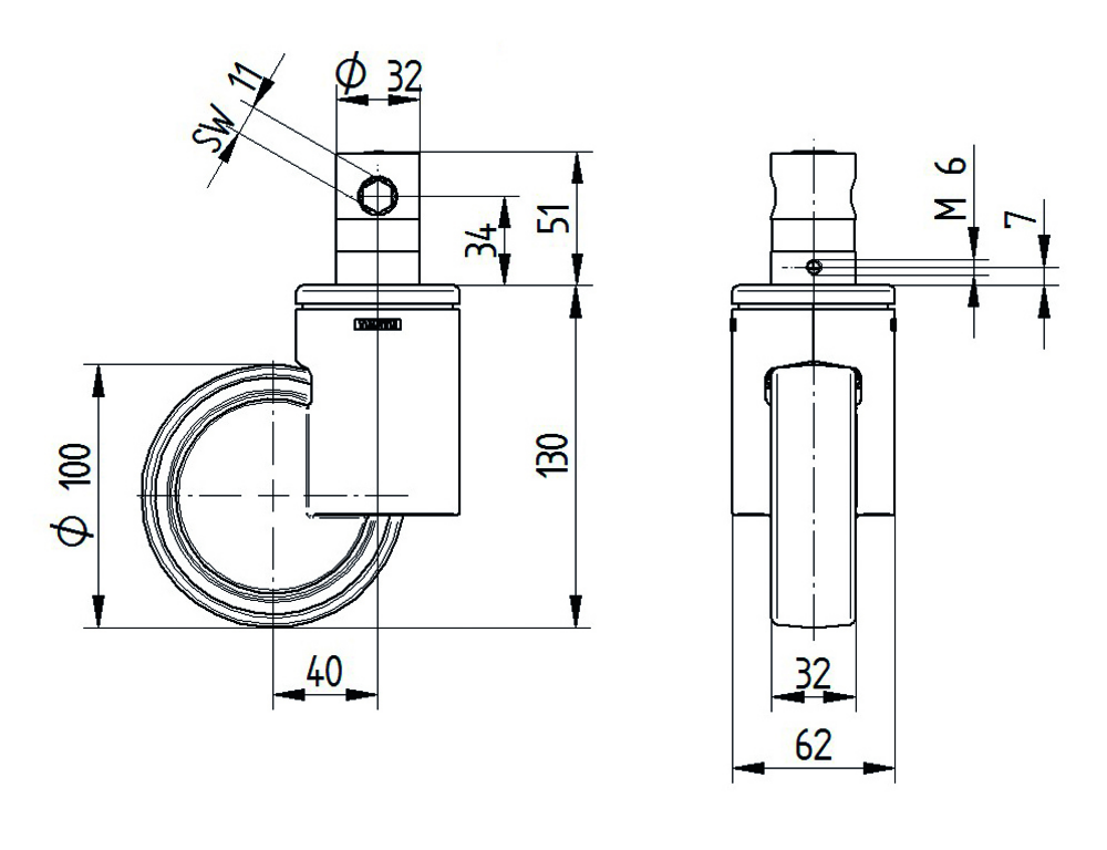 1046XSX100R36-32 S35 RAL7001 soft spring