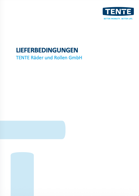 Delivery Terms TENTE Räder und Rollen GmbH