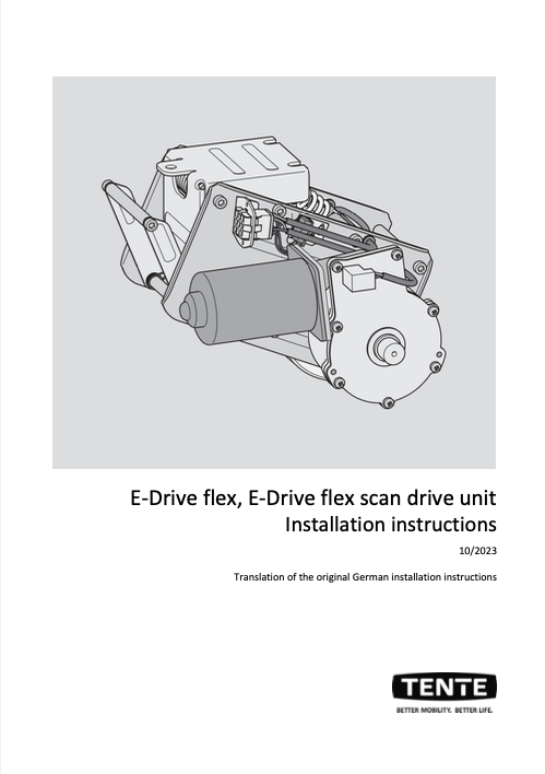 Installation Instructions E-Drive and E-Drive flex scan