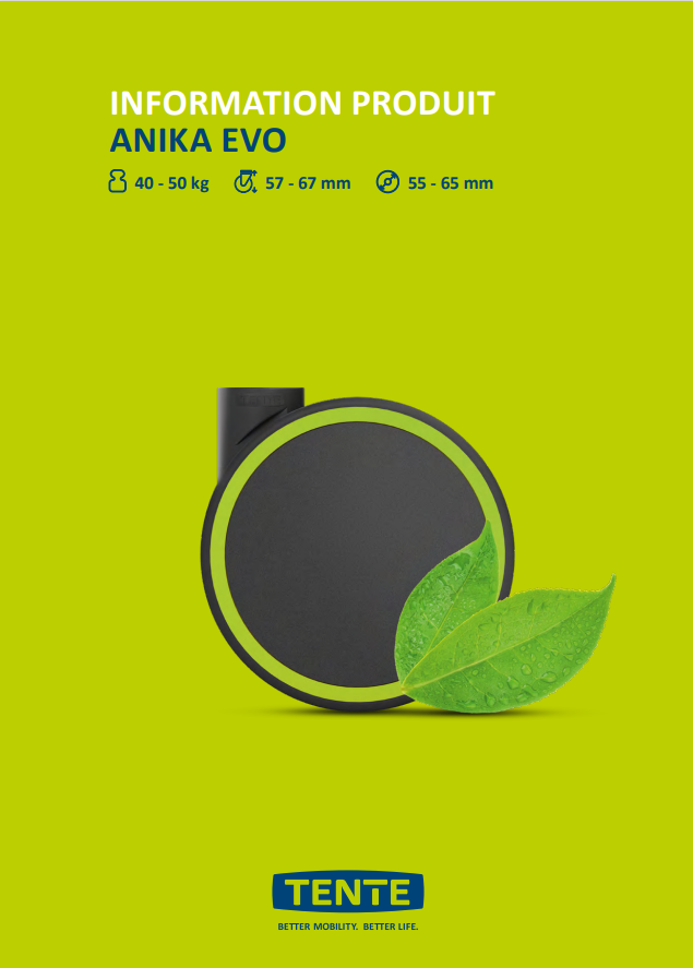 Anika evo – la première famille de roulettes fabriquées à partir de matière végétale
